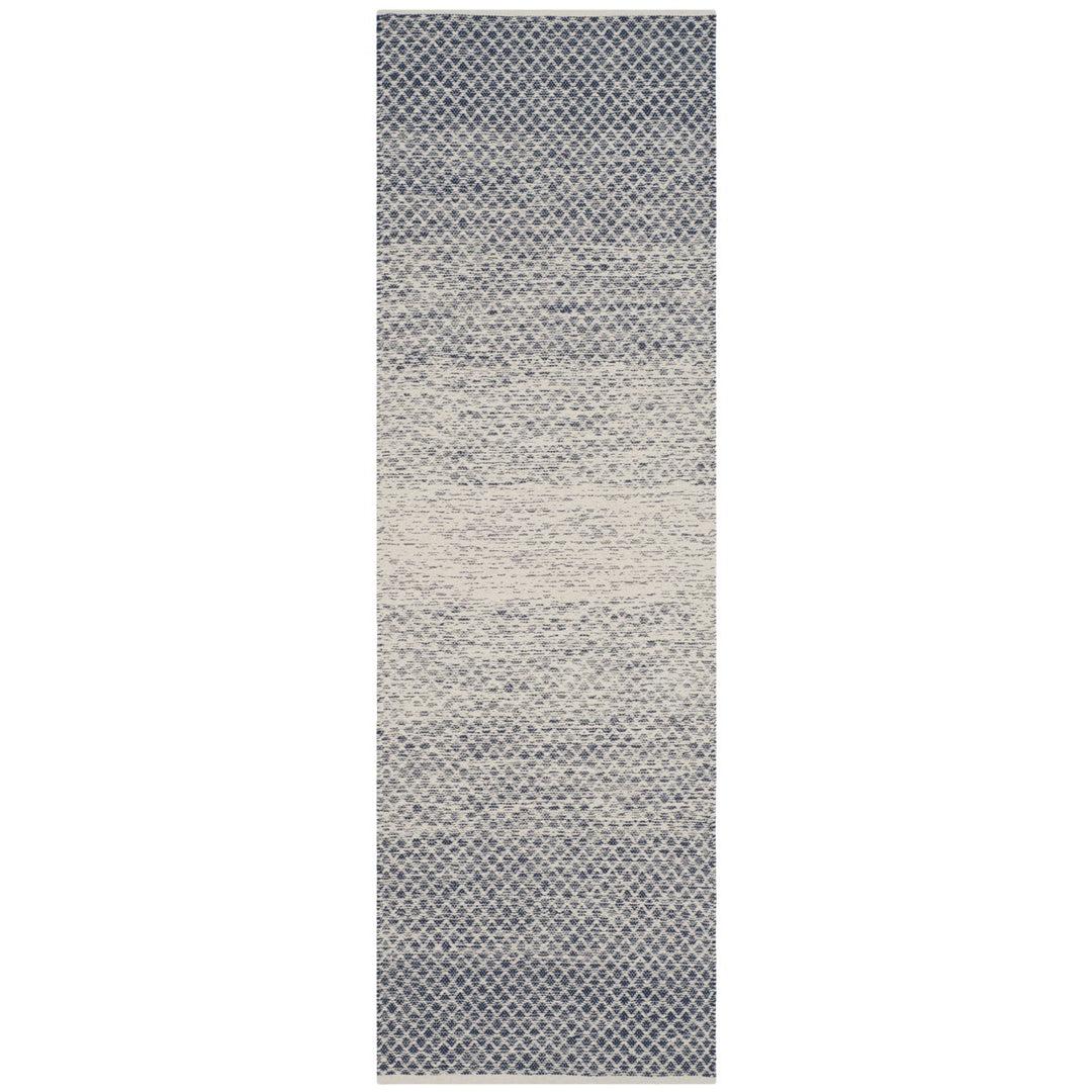 SAFAVIEH Montauk MTK601C Handwoven Navy / Ivory Rug Image 1