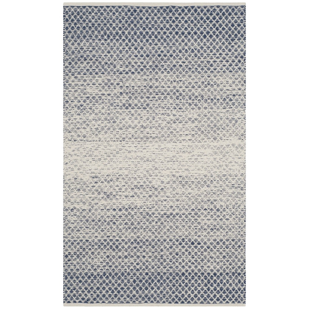 SAFAVIEH Montauk MTK601C Handwoven Navy / Ivory Rug Image 1