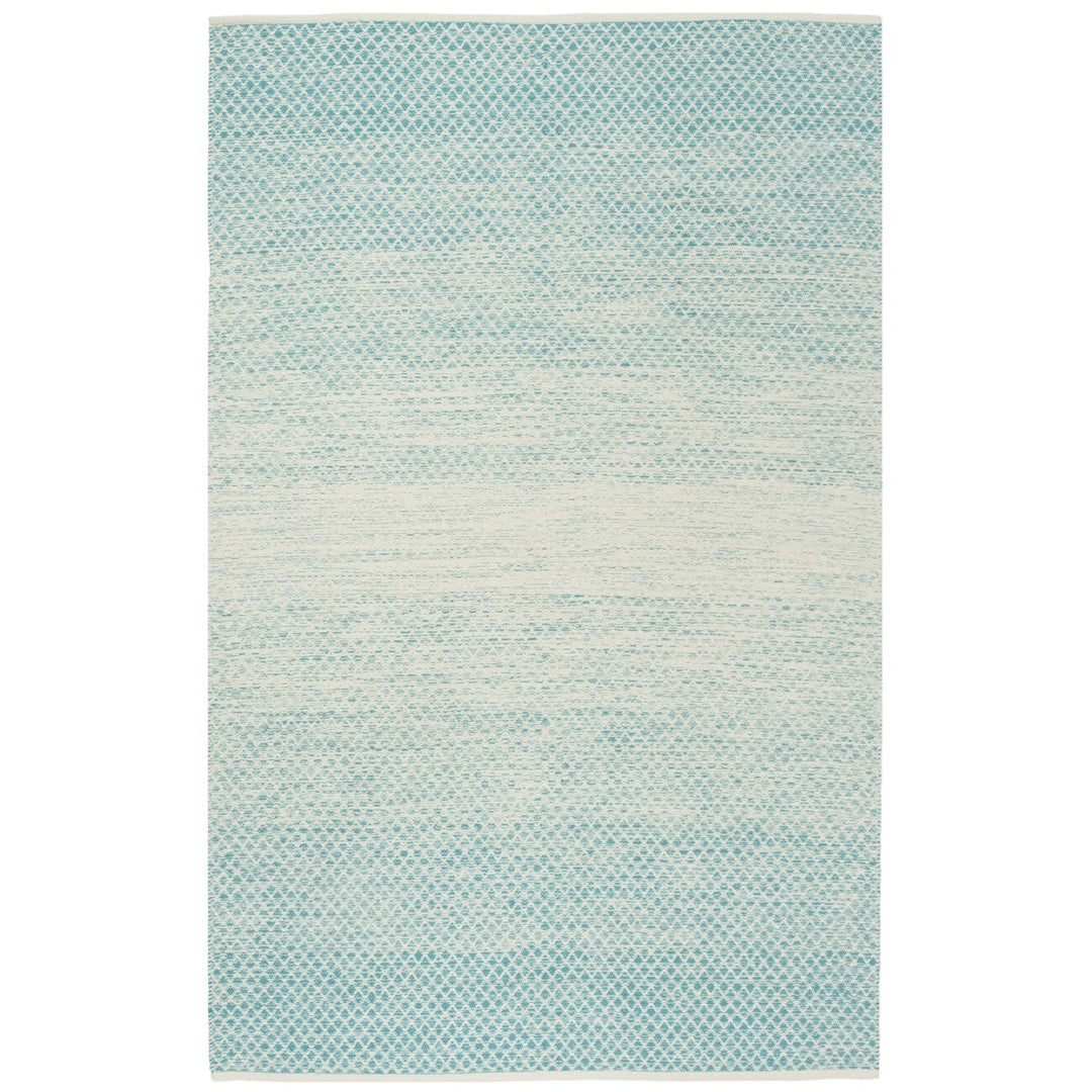 SAFAVIEH Montauk MTK601E Handwoven Turquoise / Ivory Rug Image 1