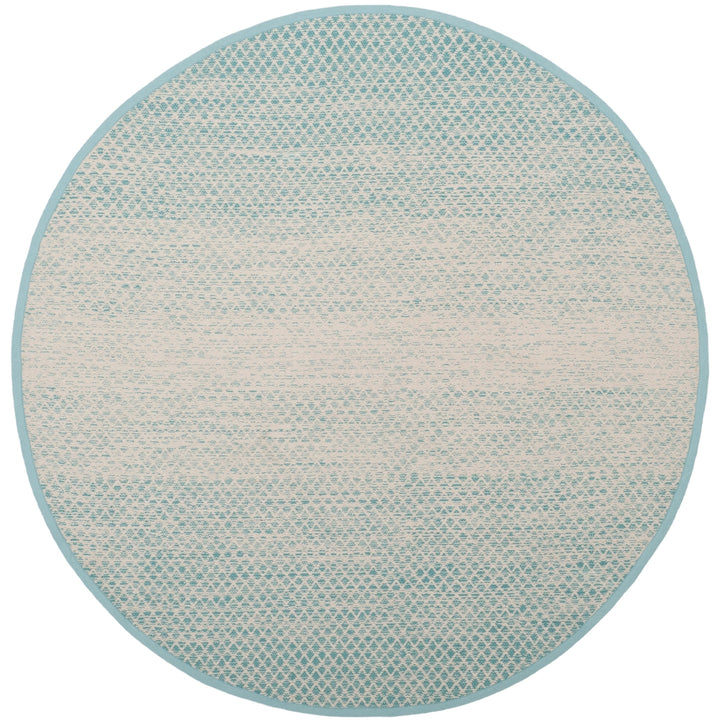 SAFAVIEH Montauk MTK601E Handwoven Turquoise / Ivory Rug Image 7