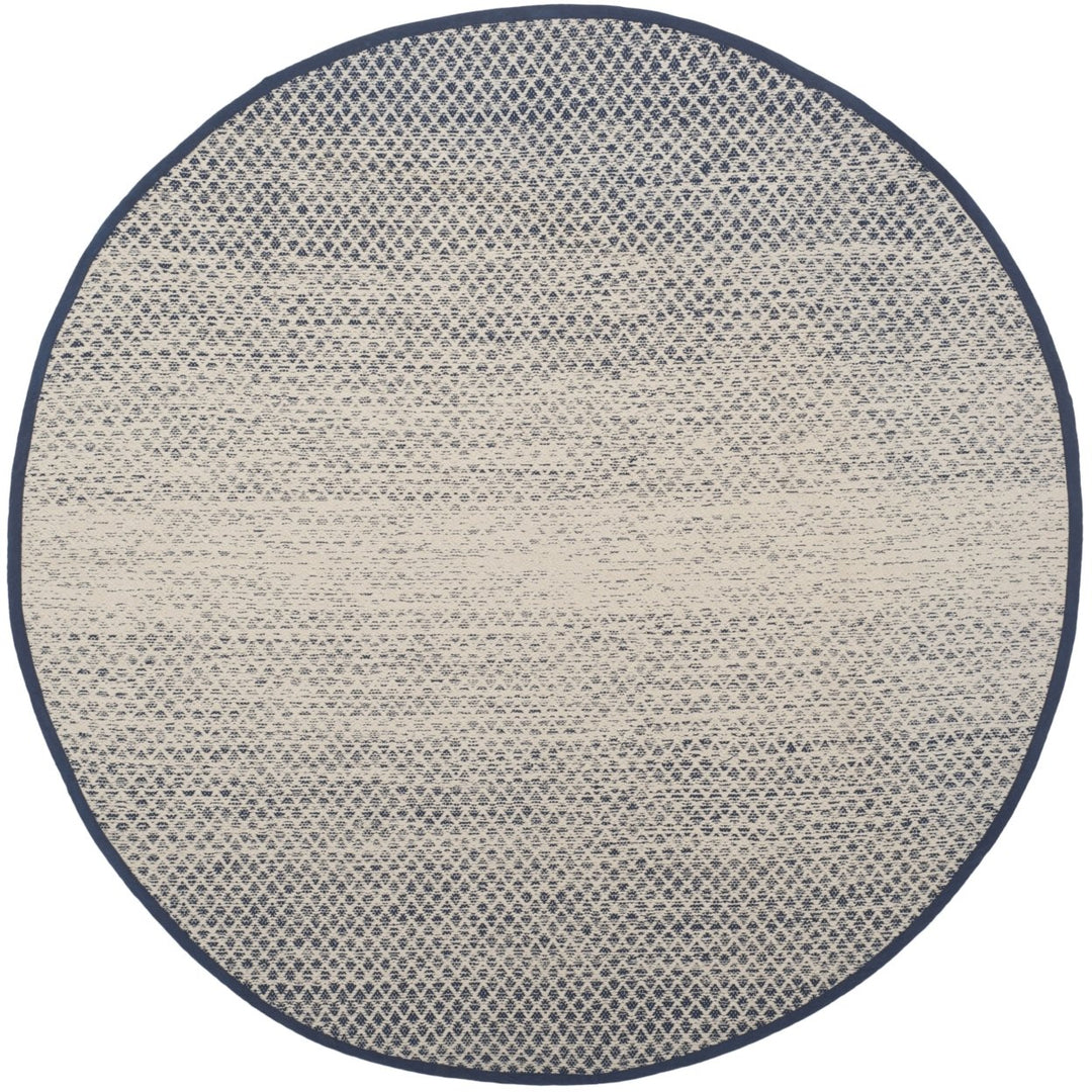 SAFAVIEH Montauk MTK601C Handwoven Navy / Ivory Rug Image 1