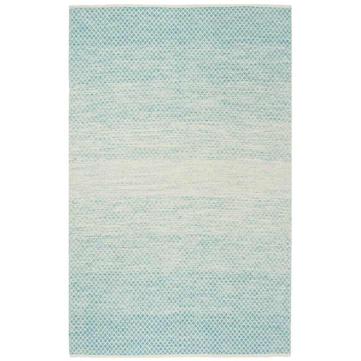 SAFAVIEH Montauk MTK601E Handwoven Turquoise / Ivory Rug Image 1