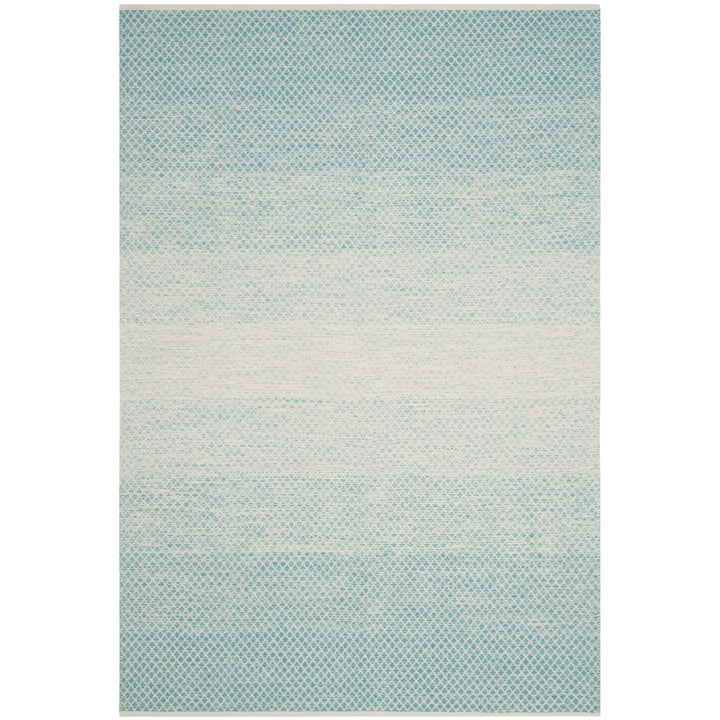 SAFAVIEH Montauk MTK601E Handwoven Turquoise / Ivory Rug Image 9