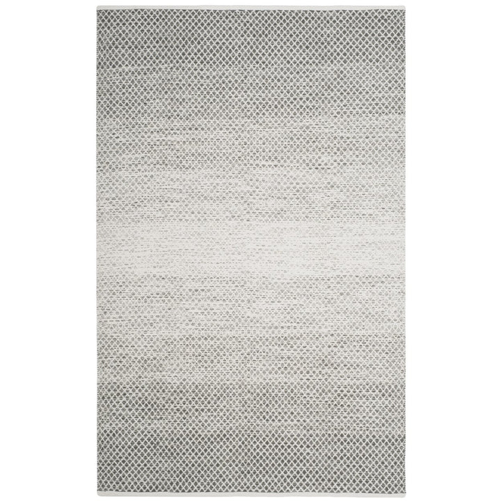 SAFAVIEH Montauk MTK601K Handwoven Light Grey /Ivory Rug Image 1