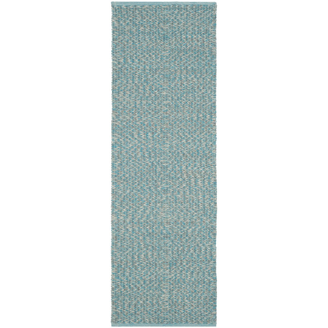 SAFAVIEH Montauk MTK602E Handwoven Turquoise / Multi Rug Image 1