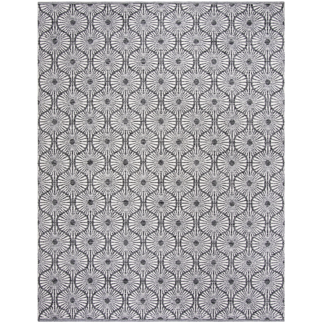 SAFAVIEH Montauk MTK606A Handwoven Black / Ivory Rug Image 1