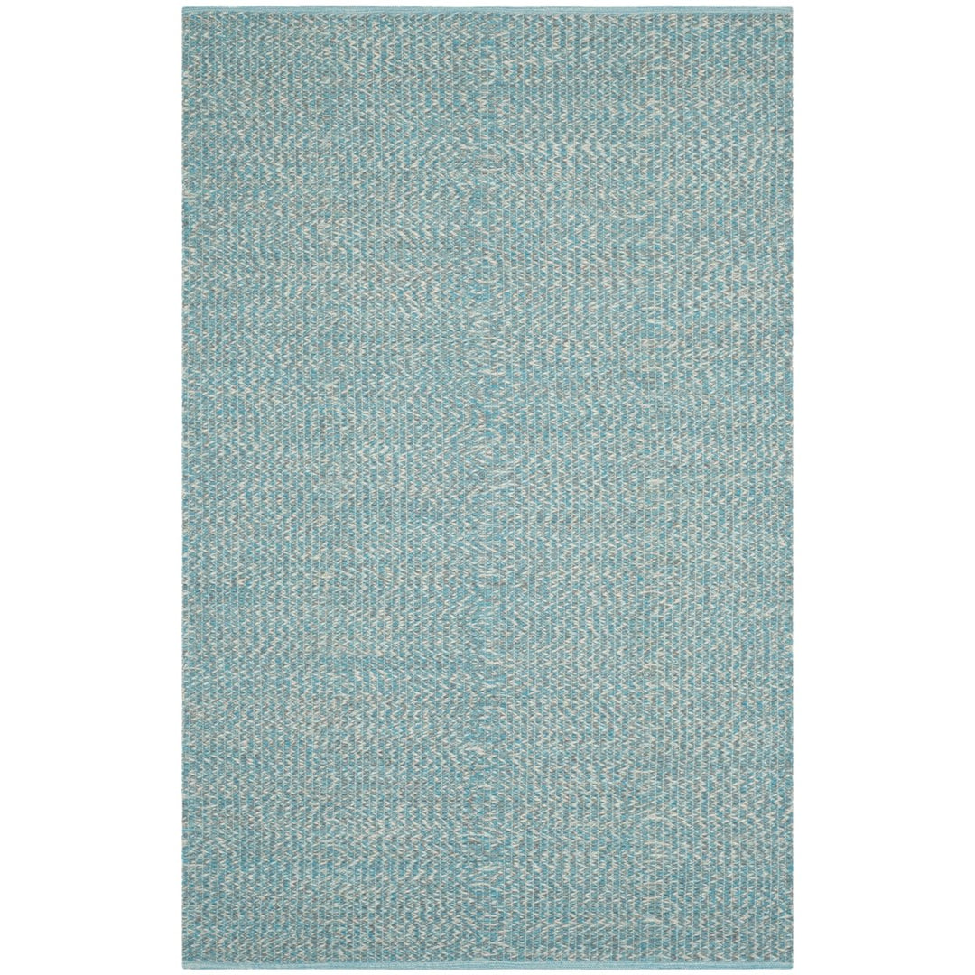 SAFAVIEH Montauk MTK602E Handwoven Turquoise / Multi Rug Image 1