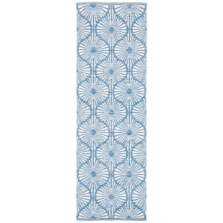 SAFAVIEH Montauk MTK606B Handwoven Blue / Ivory Rug Image 1