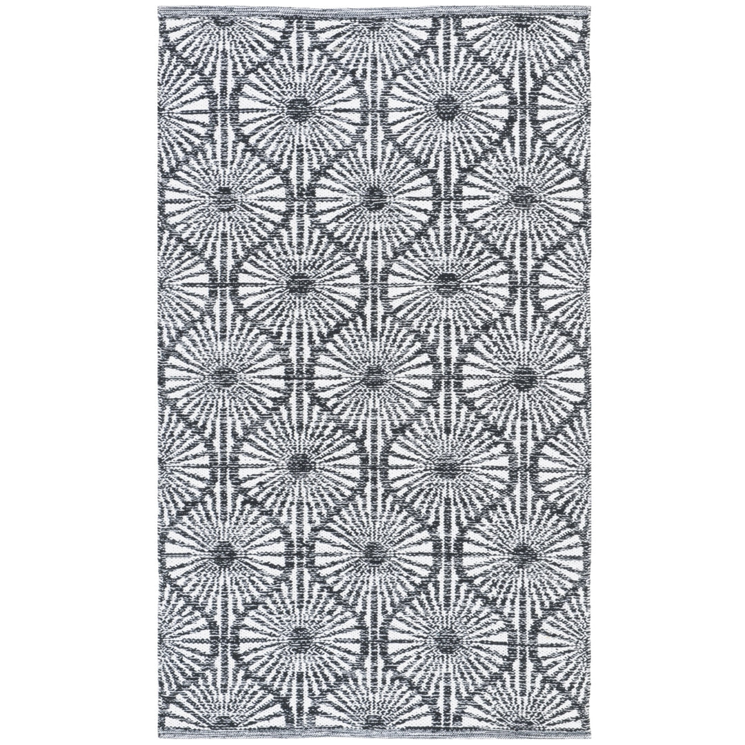 SAFAVIEH Montauk MTK606A Handwoven Black / Ivory Rug Image 6