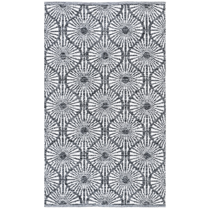 SAFAVIEH Montauk MTK606A Handwoven Black / Ivory Rug Image 6