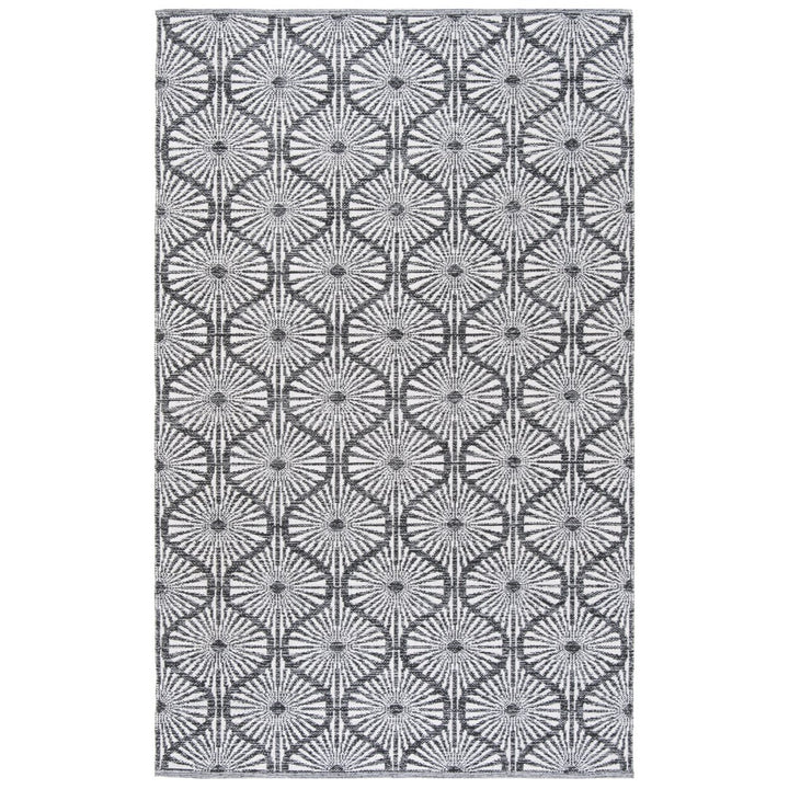 SAFAVIEH Montauk MTK606A Handwoven Black / Ivory Rug Image 1