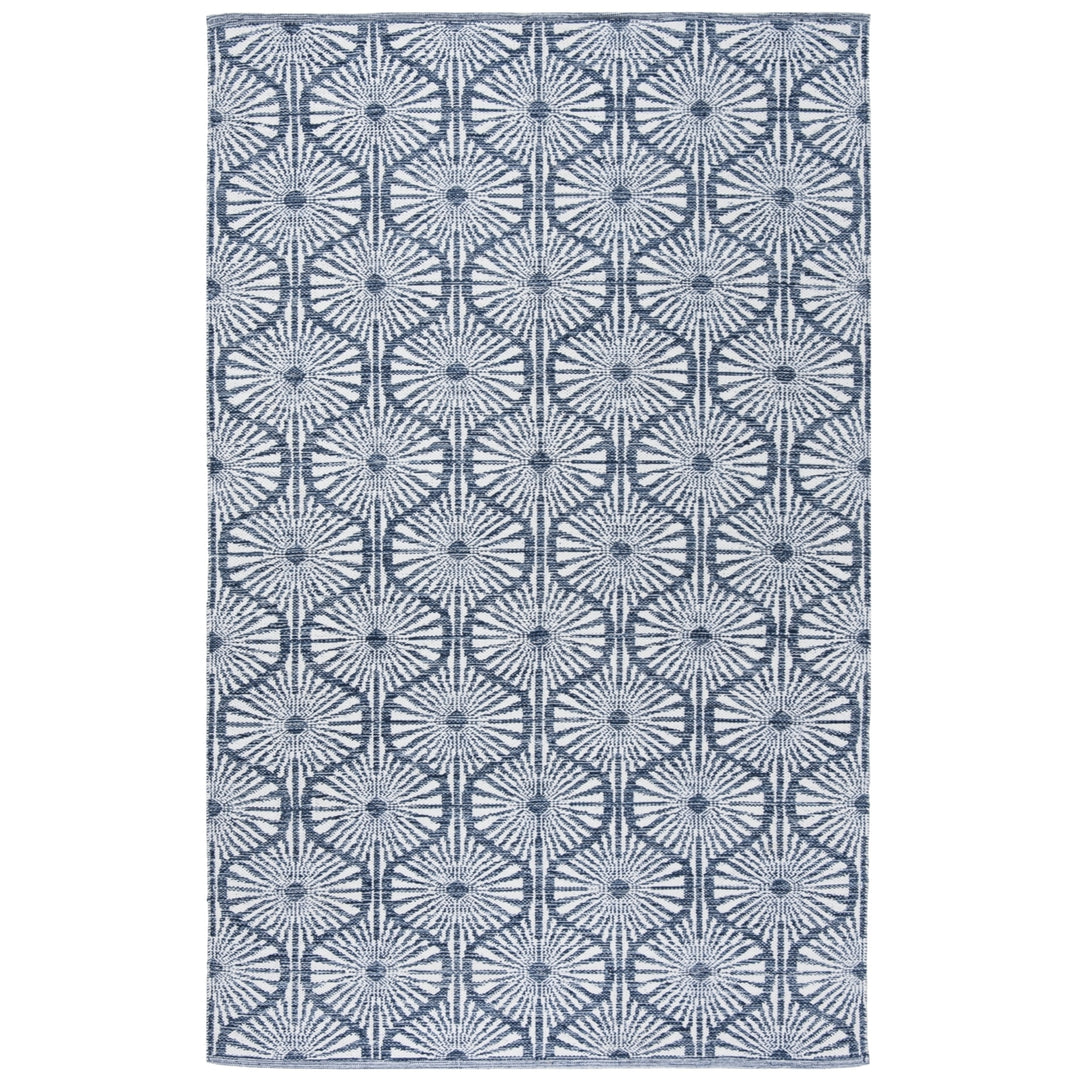 SAFAVIEH Montauk MTK606C Handwoven Navy / Ivory Rug Image 4