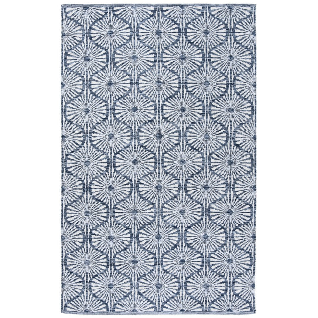 SAFAVIEH Montauk MTK606C Handwoven Navy / Ivory Rug Image 1