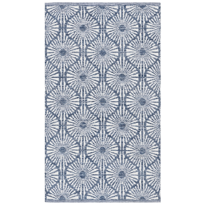 SAFAVIEH Montauk MTK606C Handwoven Navy / Ivory Rug Image 5