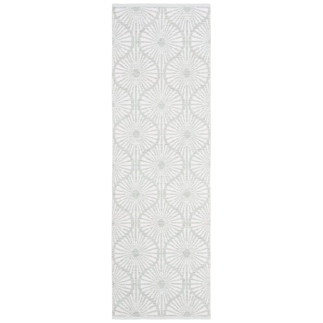 SAFAVIEH Montauk MTK606G Light Green / Ivory Rug Image 3