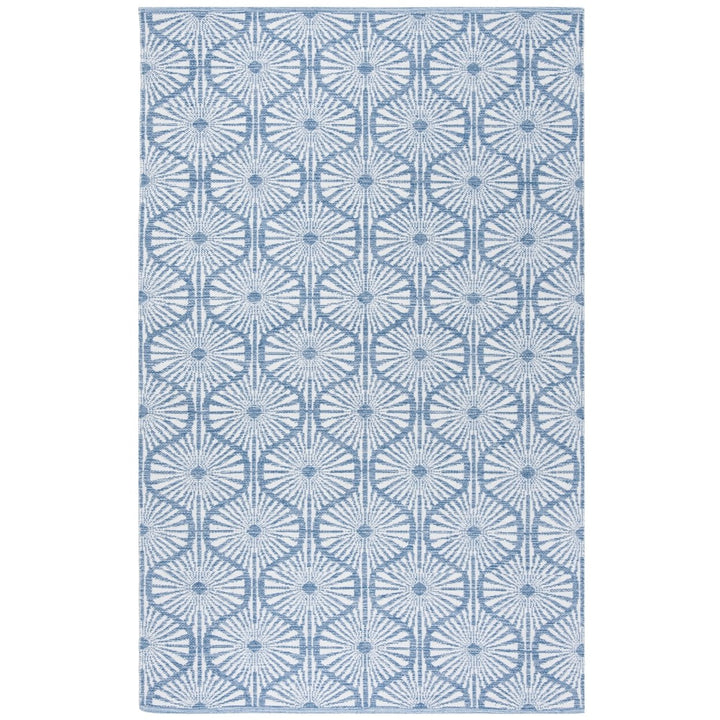 SAFAVIEH Montauk MTK606B Handwoven Blue / Ivory Rug Image 1