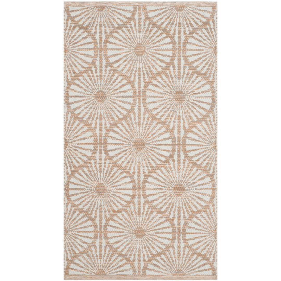 SAFAVIEH Montauk MTK606D Handwoven Orange / Ivory Rug Image 2