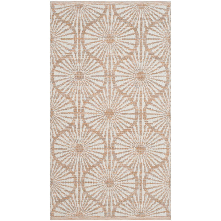 SAFAVIEH Montauk MTK606D Handwoven Orange / Ivory Rug Image 2