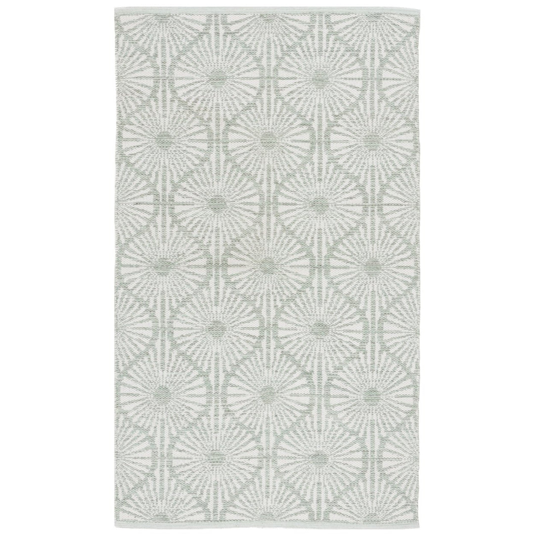 SAFAVIEH Montauk MTK606G Light Green / Ivory Rug Image 6