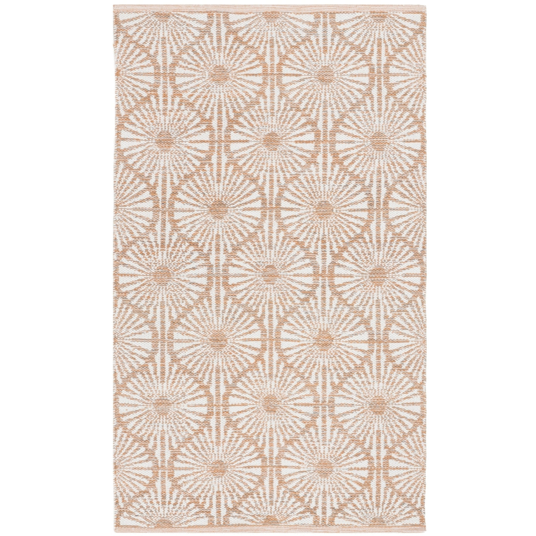 SAFAVIEH Montauk MTK606D Handwoven Orange / Ivory Rug Image 5