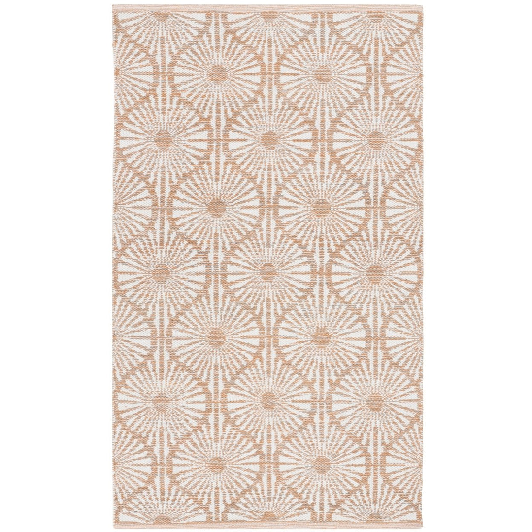 SAFAVIEH Montauk MTK606D Handwoven Orange / Ivory Rug Image 1