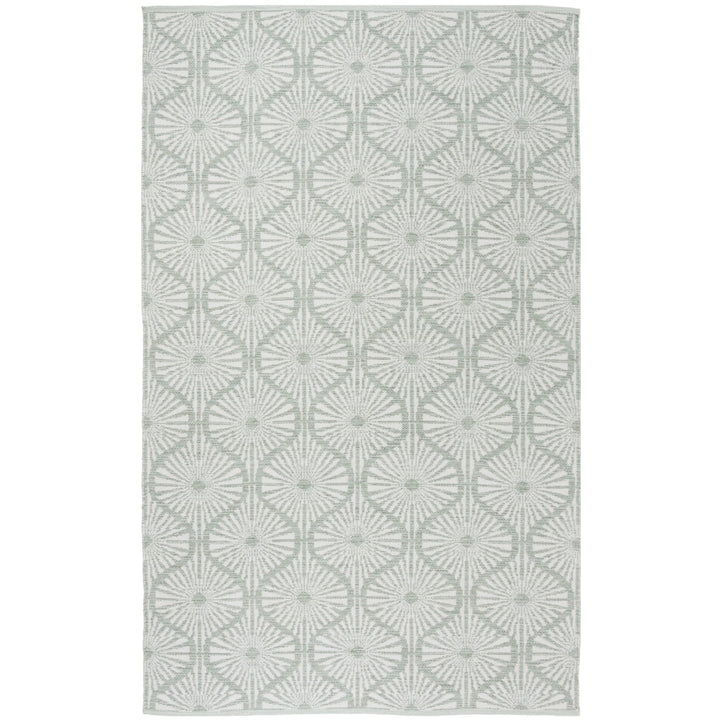 SAFAVIEH Montauk MTK606G Light Green / Ivory Rug Image 7