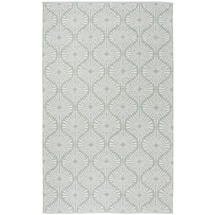 SAFAVIEH Montauk MTK606G Light Green / Ivory Rug Image 1