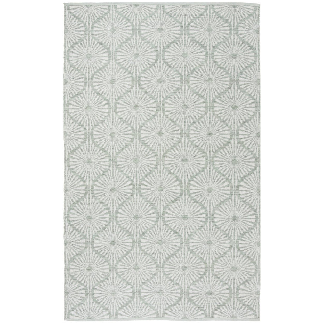 SAFAVIEH Montauk MTK606G Light Green / Ivory Rug Image 1