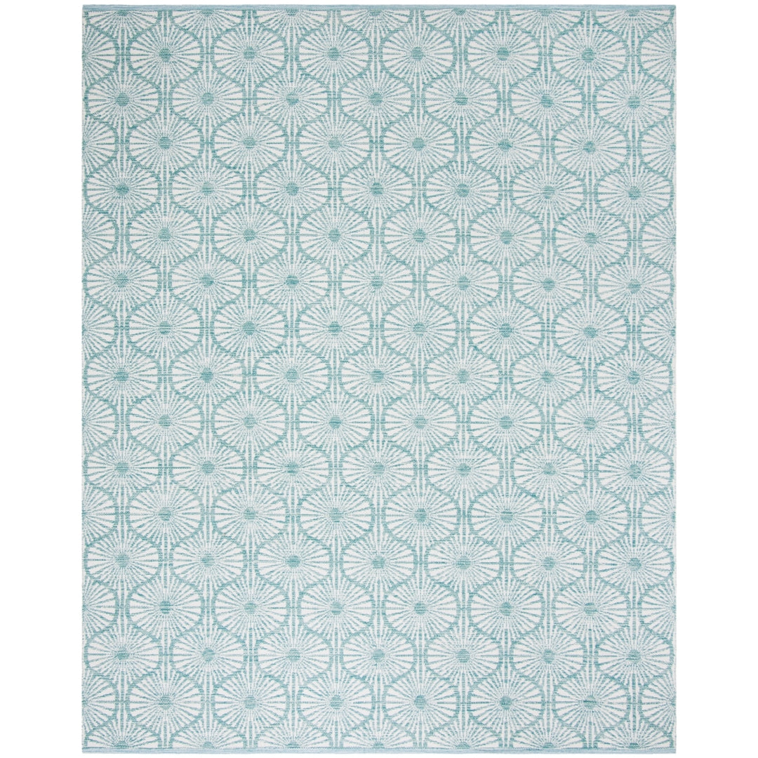 SAFAVIEH Montauk MTK606H Handwoven Aqua / Ivory Rug Image 6