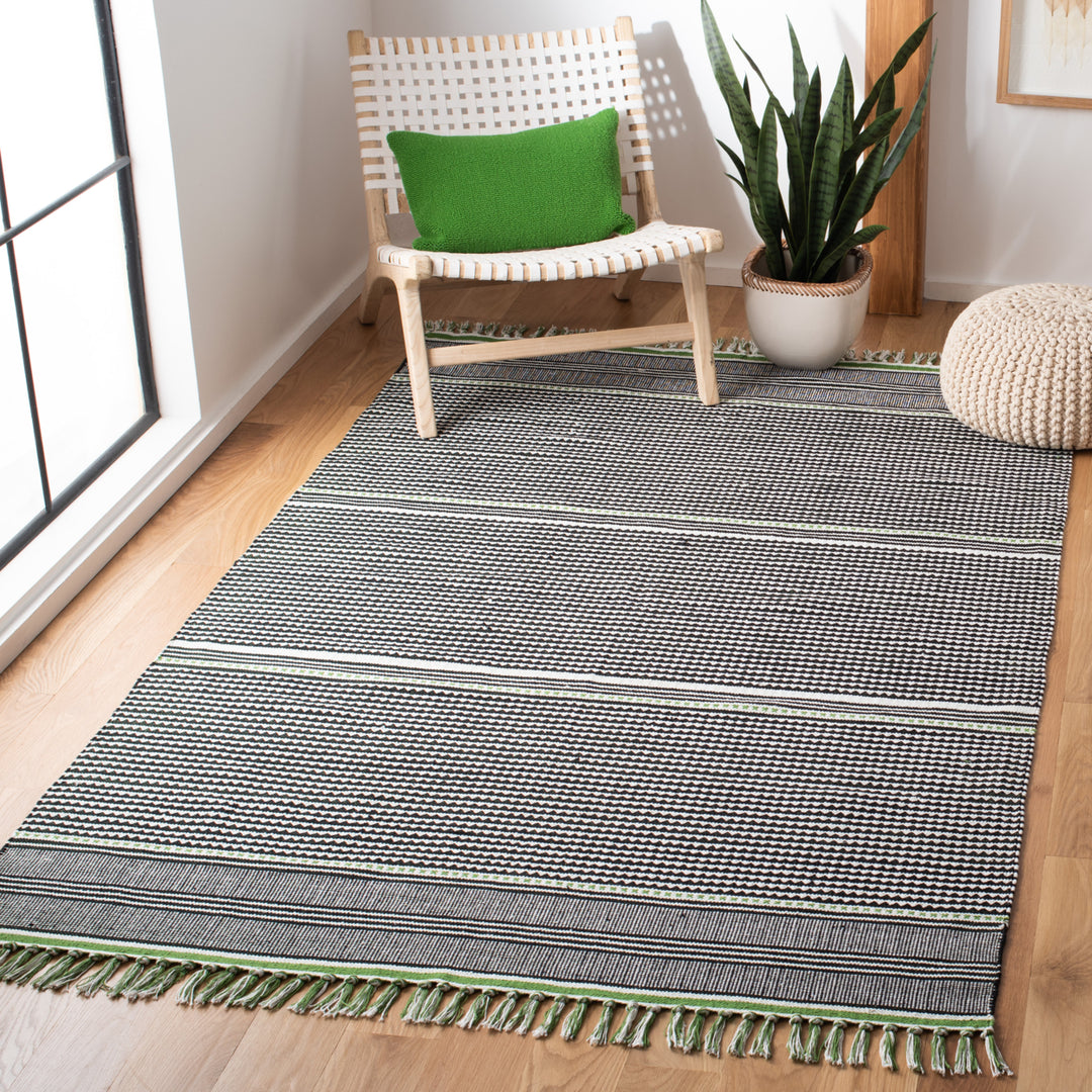 SAFAVIEH Montauk MTK607G Handwoven Green / Multi Rug Image 1