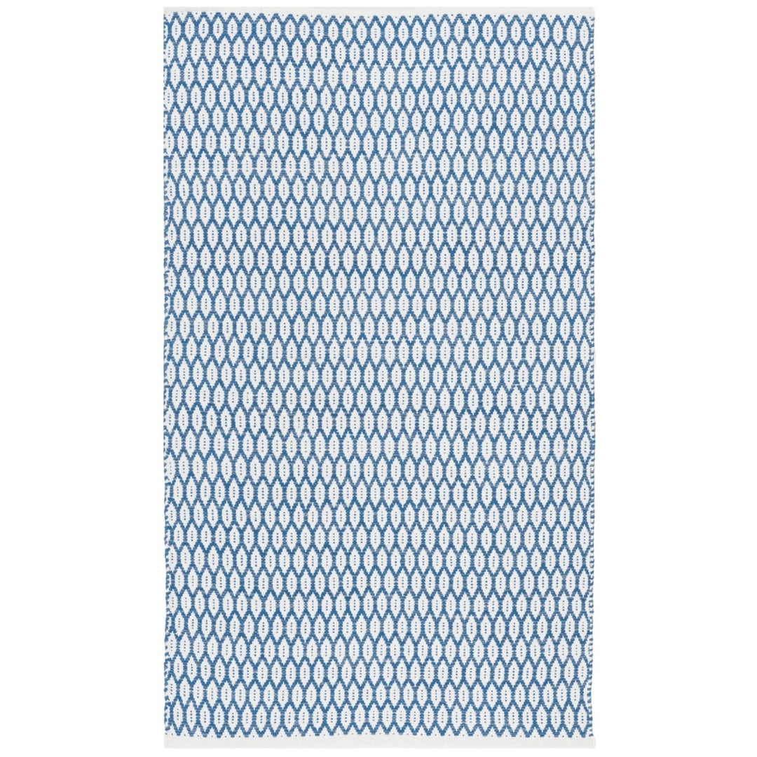 SAFAVIEH Montauk MTK608B Handwoven Blue / Ivory Rug Image 1