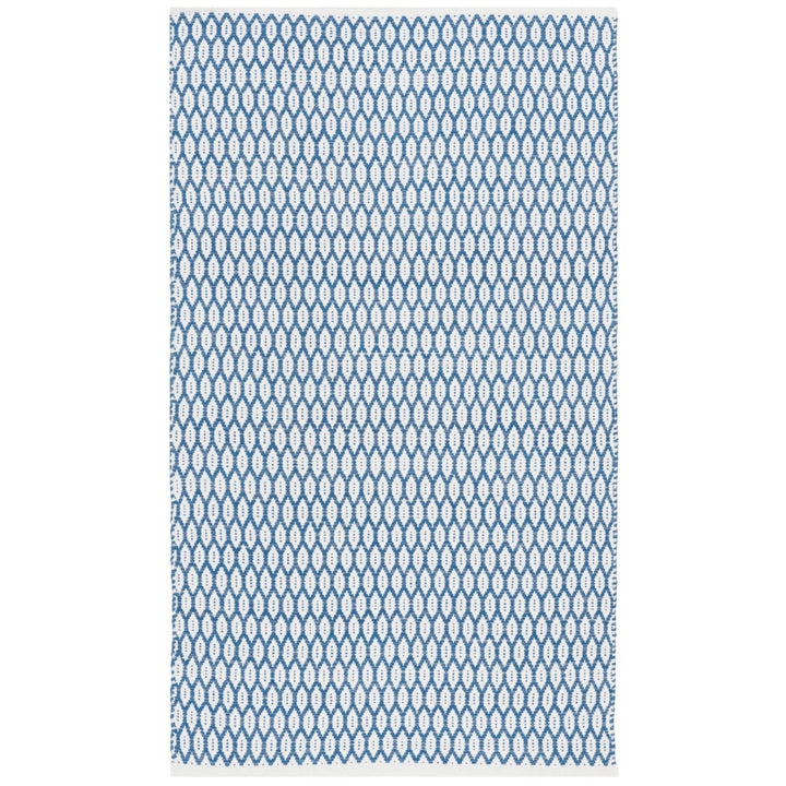 SAFAVIEH Montauk MTK608B Handwoven Blue / Ivory Rug Image 1