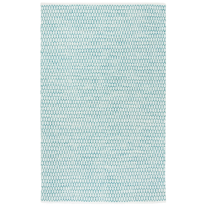 SAFAVIEH Montauk MTK608H Handwoven Aqua / Ivory Rug Image 1