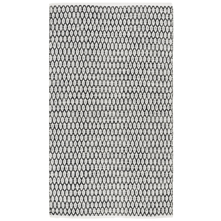 SAFAVIEH Montauk MTK608A Handwoven Black / Ivory Rug Image 6