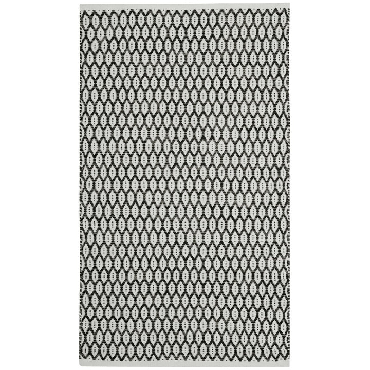 SAFAVIEH Montauk MTK608A Handwoven Black / Ivory Rug Image 7