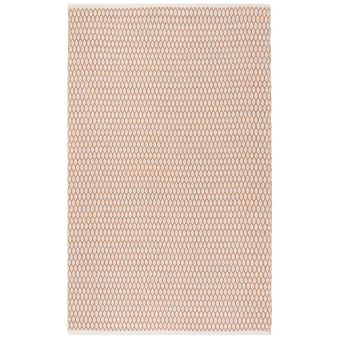 SAFAVIEH Montauk MTK608D Handwoven Orange / Ivory Rug Image 1