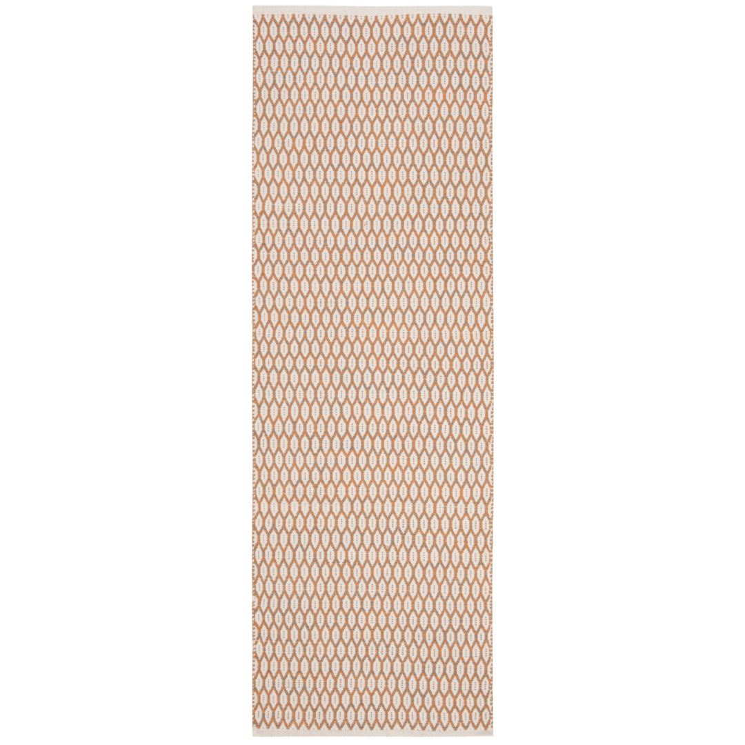 SAFAVIEH Montauk MTK608D Handwoven Orange / Ivory Rug Image 3