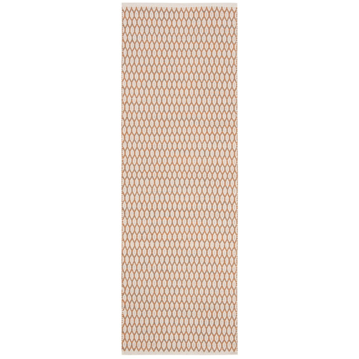 SAFAVIEH Montauk MTK608D Handwoven Orange / Ivory Rug Image 1