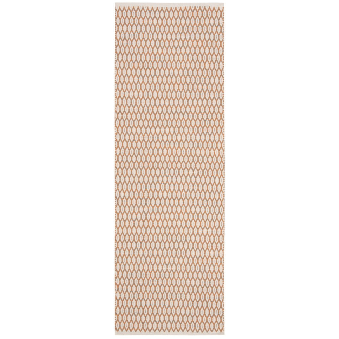 SAFAVIEH Montauk MTK608D Handwoven Orange / Ivory Rug Image 1