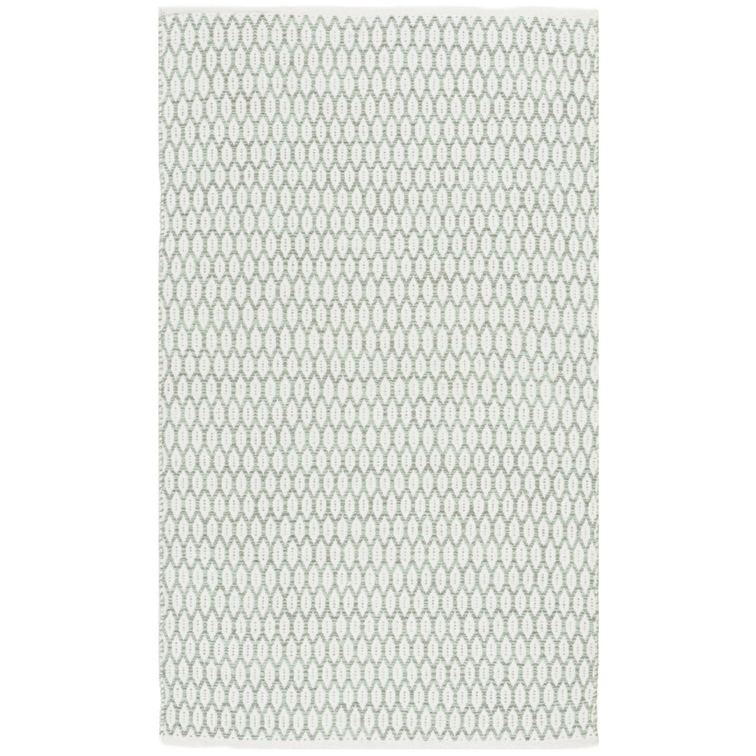 SAFAVIEH Montauk MTK608G Light Green / Ivory Rug Image 8