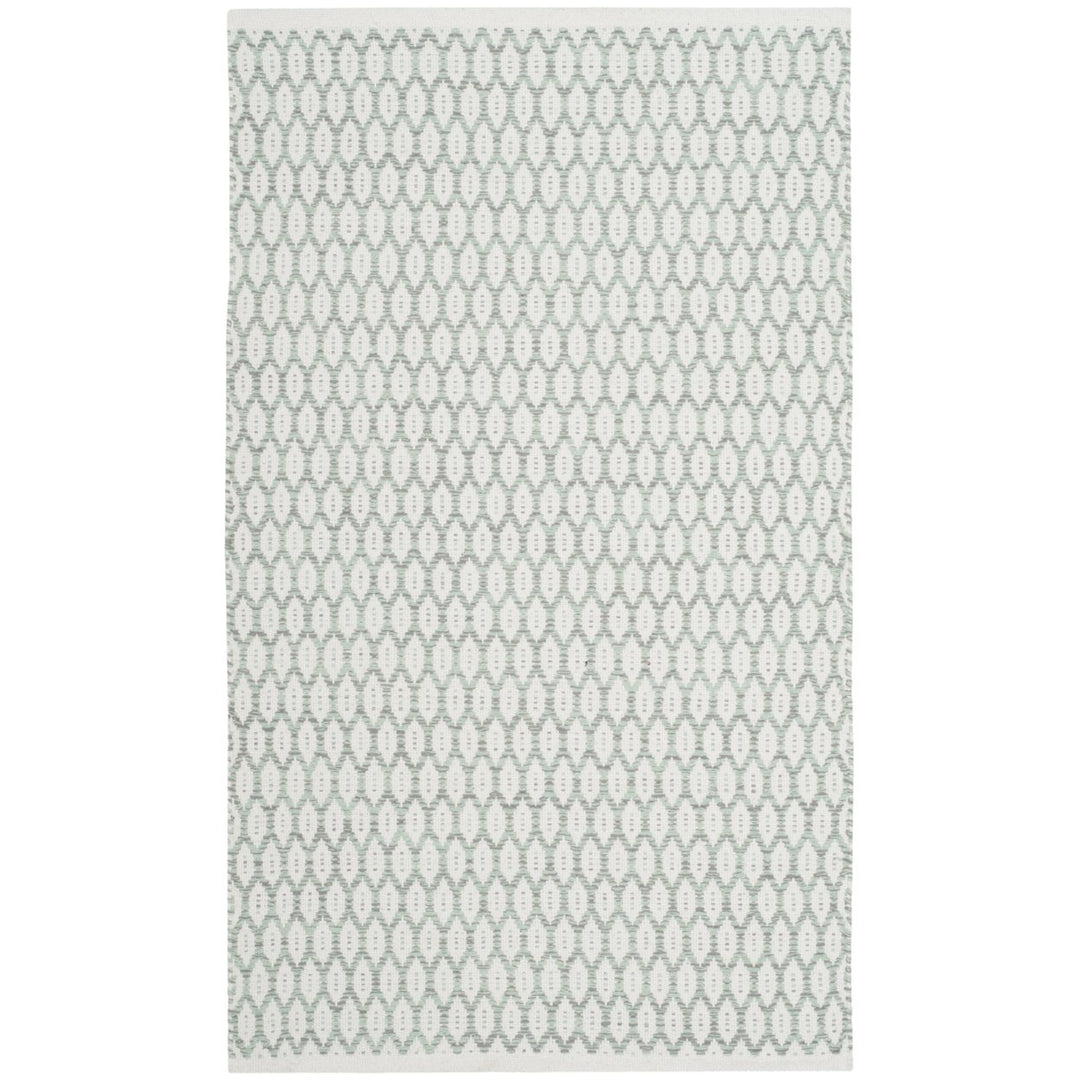 SAFAVIEH Montauk MTK608G Light Green / Ivory Rug Image 1