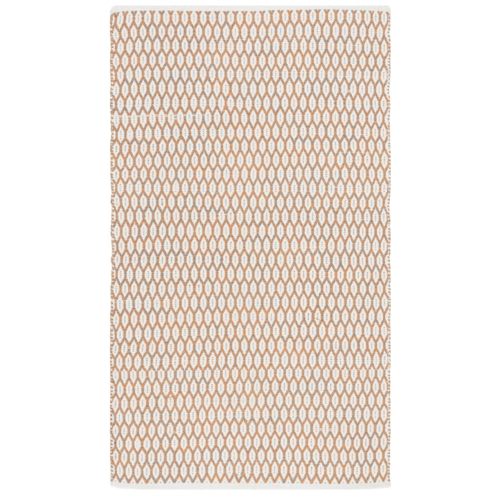 SAFAVIEH Montauk MTK608D Handwoven Orange / Ivory Rug Image 1