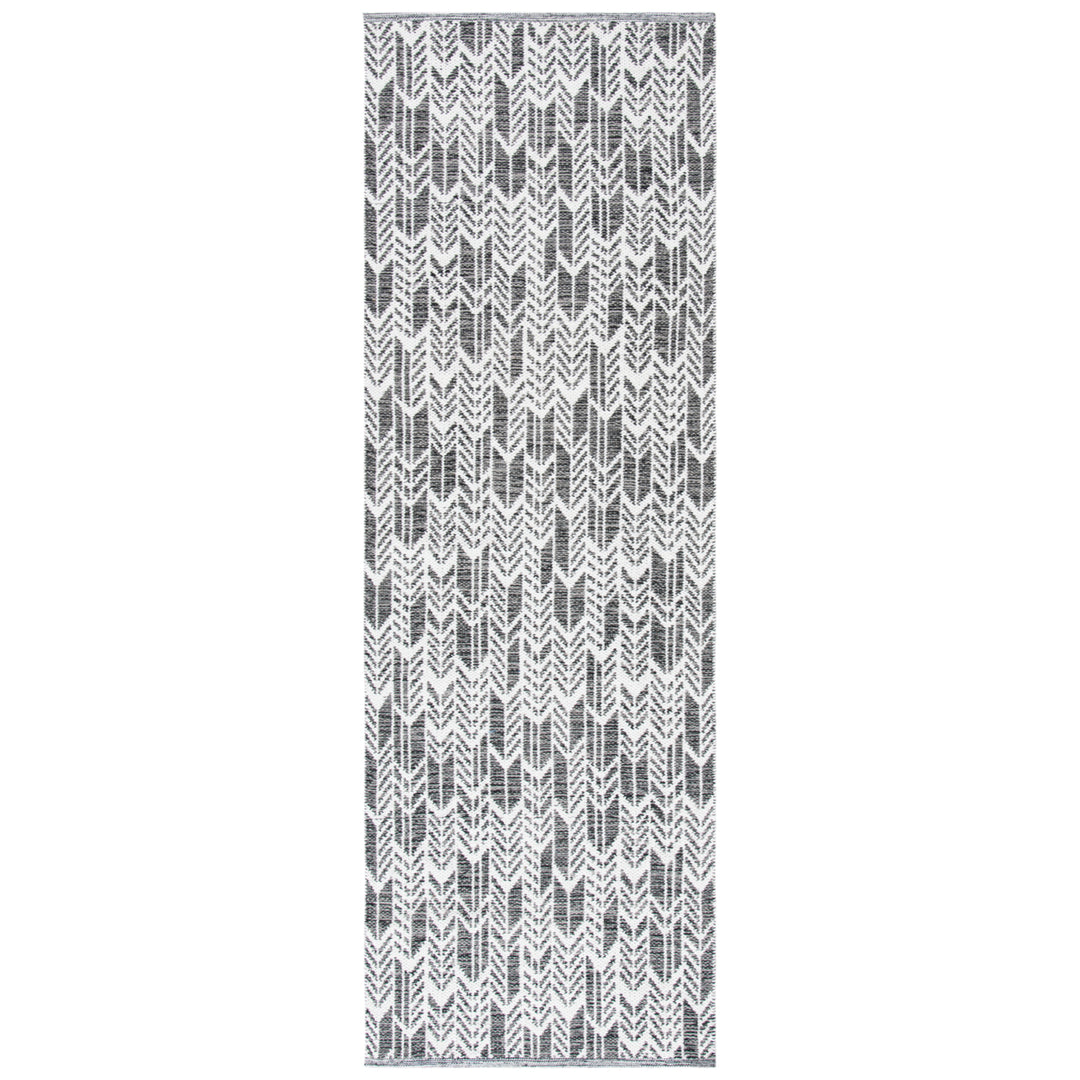 SAFAVIEH Montauk MTK609A Handwoven Black / Ivory Rug Image 2