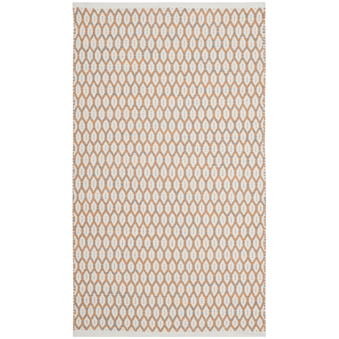 SAFAVIEH Montauk MTK608D Handwoven Orange / Ivory Rug Image 7