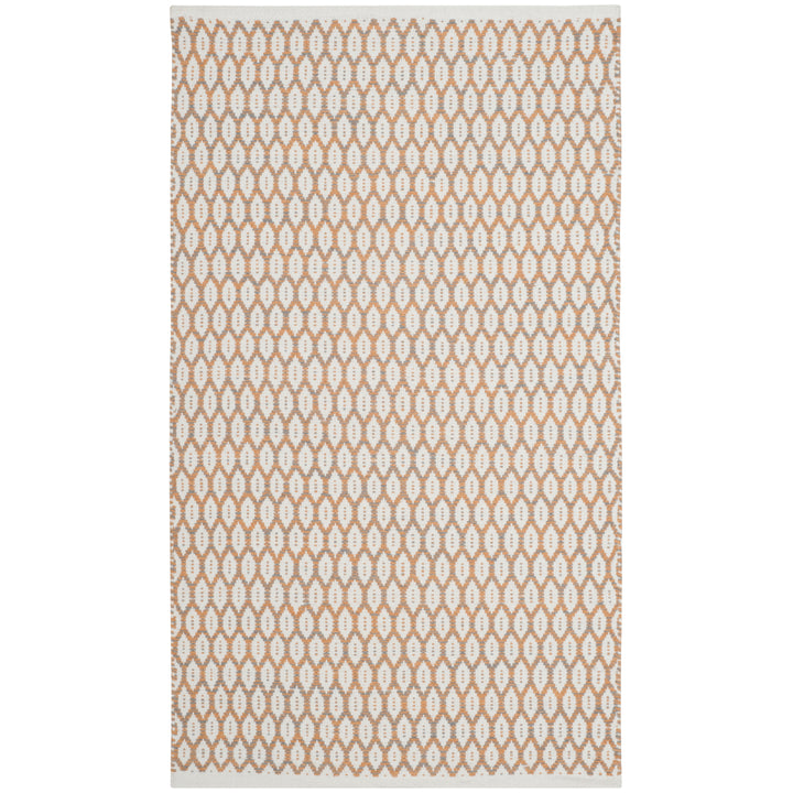 SAFAVIEH Montauk MTK608D Handwoven Orange / Ivory Rug Image 7