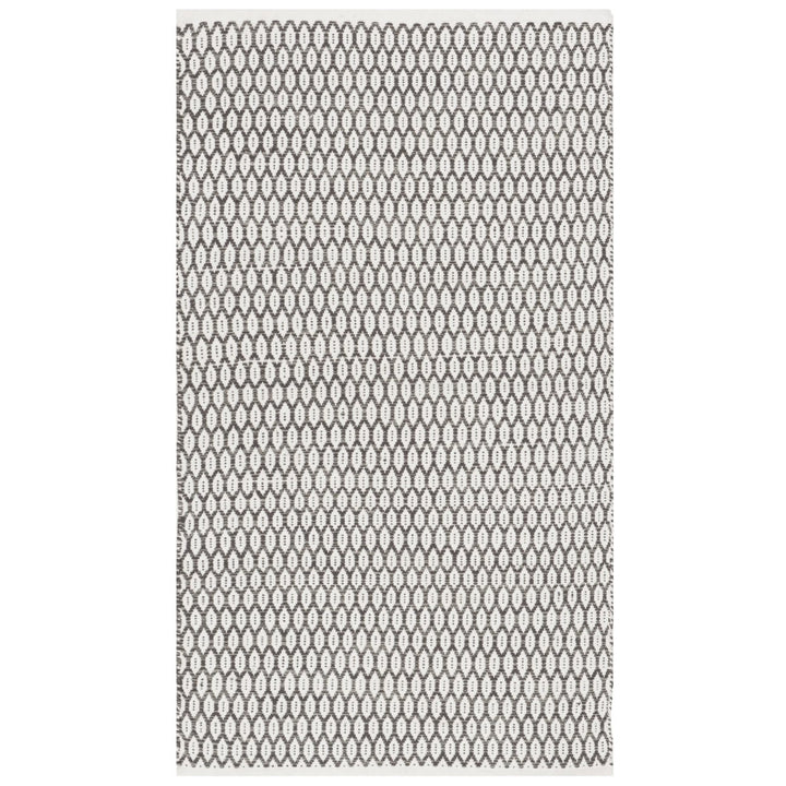 SAFAVIEH Montauk MTK608J Handwoven Charcoal / Ivory Rug Image 6