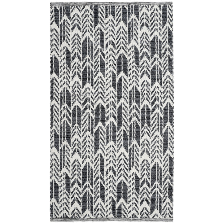 SAFAVIEH Montauk MTK609A Handwoven Black / Ivory Rug Image 3