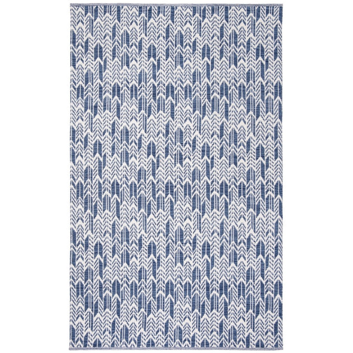 SAFAVIEH Montauk MTK609C Handwoven Navy / Ivory Rug Image 1