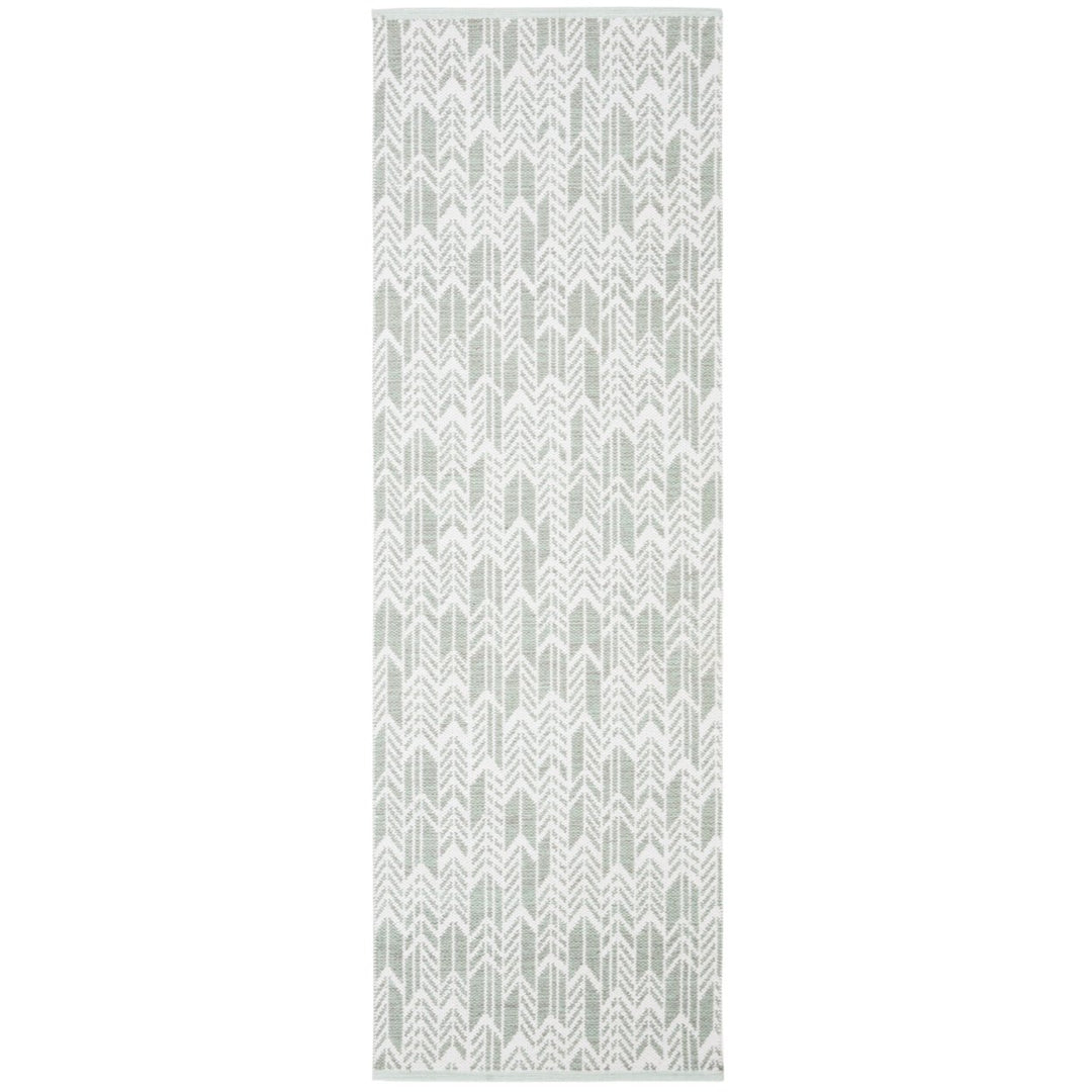 SAFAVIEH Montauk MTK609G Light Green / Ivory Rug Image 1