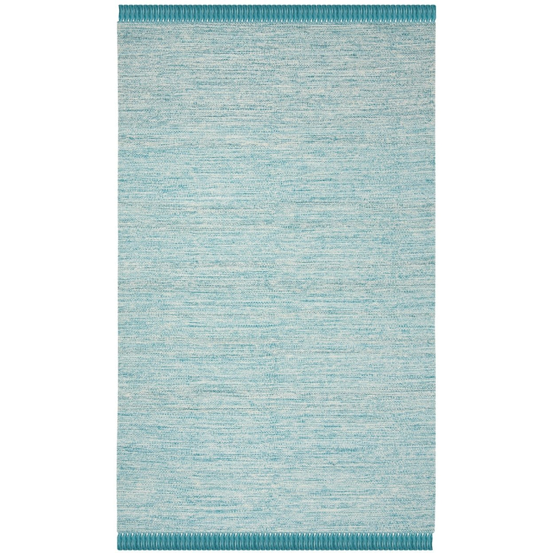 SAFAVIEH Montauk MTK610E Handwoven Turquoise Rug Image 1